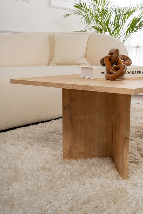 Nordure Sapphire Oak Mesa de Café Roble Zafiro Tablero Partículas Recubierto Melamina 18mm Elegante